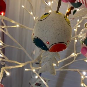 Fish bones Ceramic ornament